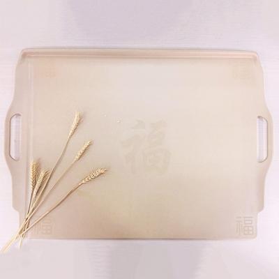 China Viable Wholesale Custom Cutting Boards Large Panel Chopper Kitchen Rectangle Rice Husk Cutting Plates With Handle for sale