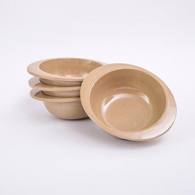 China Disposable Wholesale Disposable Biodegradable Cheap Tableware Home Kitchen Bowl Fruit Salad Rice Husk Bowl Eco Friendly Snack Bowl For Kids for sale