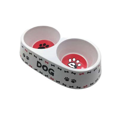 China Eco - Friendly Bamboo Fiber Pet Food Bowl With Healthy Material for sale