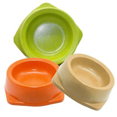 China Viable High Quality Non-slip Bamboo Cat Bowl Pet Bowl Bamboo Fiber Dog Bowl for sale