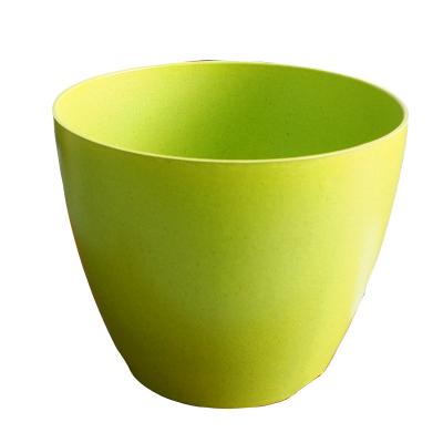 China Factory Price Eco-friendly Yellow White Eco-friendly Decompose Biodegradable Bamboo Fiber Flower Plant Pots for sale