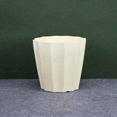 China CLASSIC Cheap Indoor Outdoor Small Desktop Bamboo Fiber Planters Flower Pots and Planters Bulk Garden Pots and Planters for sale