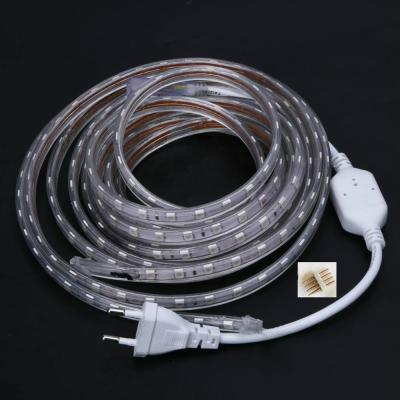 China Theme park ip68 220v 5050 waterproof flexible led strip for sale