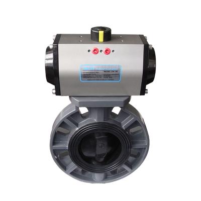 China General Quality Best Low Price Pneumatic Actuator With Upvc Valve Double Acting Butterfly Valve Pneumatic Actuator for sale