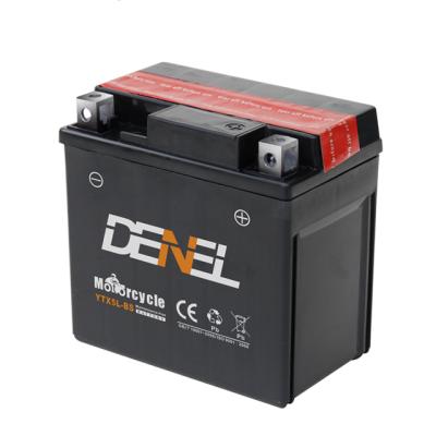 China MOTO 12v Denel Motorcycle Battery 5ah Motorcycle Rechargeable Battery for sale