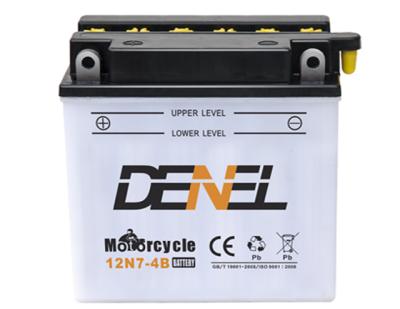 China Motorcycle / scooter Topliyang 12N7-4B motorcycle battery with acid battery for motorcycle for sale