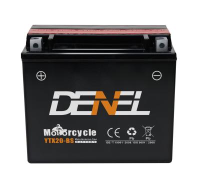 China Motocycle China Origin 12V 20AH Battery Maintenance Free Battery For VRLA Two Wheelers for sale