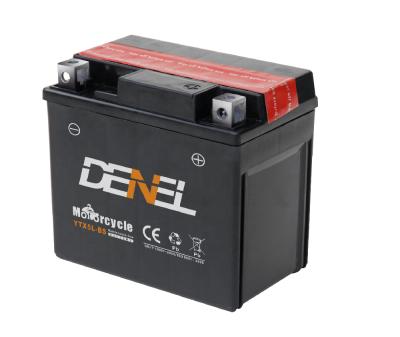 China Motorcycle 12V5AH 7AH 9AH Motorcycle Start Battery Wet Charged Maintenance Free Lead Acid Battery YTX5L-BS for sale