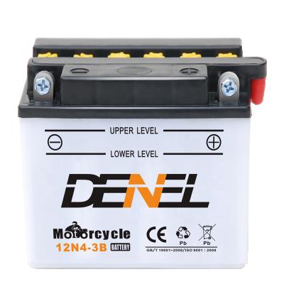 China Hot Sale 12V 3AH 12N3-3B YB3 L-B Motorcycle Battery Dry Charged Battery for sale