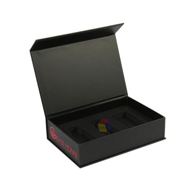 China Handmade Custom Black Top Quality Magnetic Closure Car Perfume Packaging Gift Box for sale