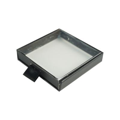 China Handmade Empty White Flat Lash Eyelash Custom Clear Papr Gift Packaging Box Square Window Eyelash Boxes for sale