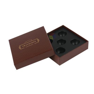 China Handmade Luxury Food Packaging Empty Chocolate Truffle Boxes With Plastic Trays for sale