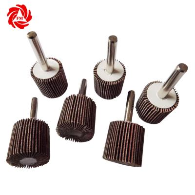 China Good Quality Abrasive Polishing Leaflet Flap Wheel Interleaved With Sand Paper for sale