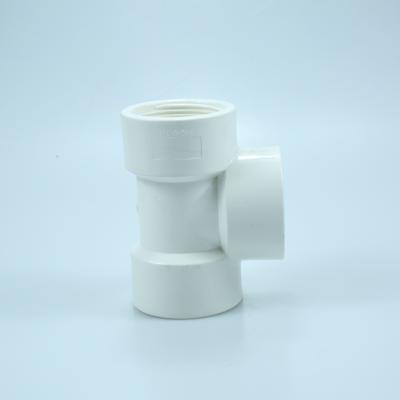 China High Quality PVC Water Supply And Drainage Plastics Tees 4 Inch PVC Pipe Fittings for sale