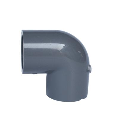 China Indonesia PVC Pipe Fitting Lightweight Male Female PVC 90 Degree Elbow Corner Pipe Price for sale