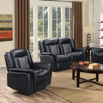 China Expandable Home Furniture 2022 Large Size Fabric Manual Recliner Sofa for sale