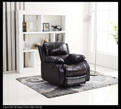 China High quality extendable leather recliner sofa chair, leather folding chair, living room furniture for sale