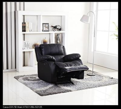 China 2021 wholesale furniture extendable furniture with high quality recliner black leather for sale for sale