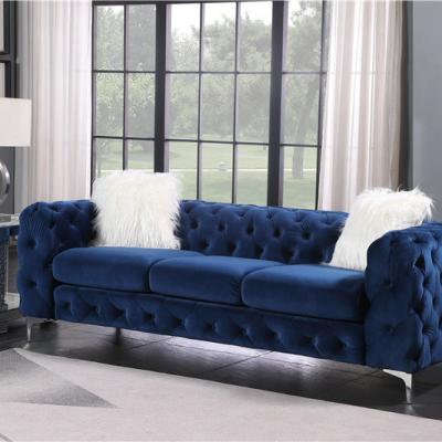 China 2021 Good Quality Luxury Comfortable Living Room Extended Sofa Velvet Sofa For Living Room for sale