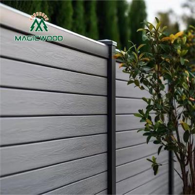 China Easily Assembled PVC Vinyl Plastic Outdoor Privacy Garden Fence Long Lifespan Factory Direct Sales Lawn Wpc Barrier Protector Board for sale