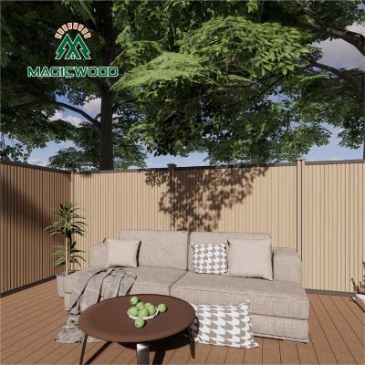 China New Style Free Sample Surprise Price House Decorative Weather Resistant Lawn Easily Assembled 3d Fence Wpc Protective Coating Easily Assembled for sale