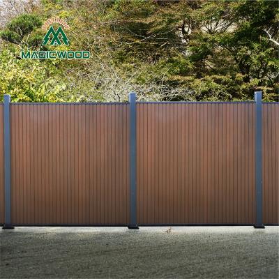 China Eco-friendly Free Sample Formaldehyde Free Sample Horse Fence Posts 3d Fence Outdoor wpc Coating Outdoor Farm Fence for sale