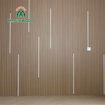 China New Fashion ECO-Friendly+fireproof+waterproof design weather grain villa hotel background wall PVC wood wall panel ceiling heavy duty wood wall panel for sale