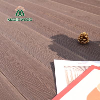 China New technology design style hotel villa modern popular deck waterproof anti-skid wear-resistant wpc pvc flooring outdoor decking for sale