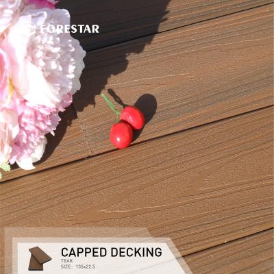 China Direct Selling Anti-UV Technology Factory FORESTAR Eco-Friendly Texture Pool Co-Extrusion Lightweight Decking Outdoor WPC for sale