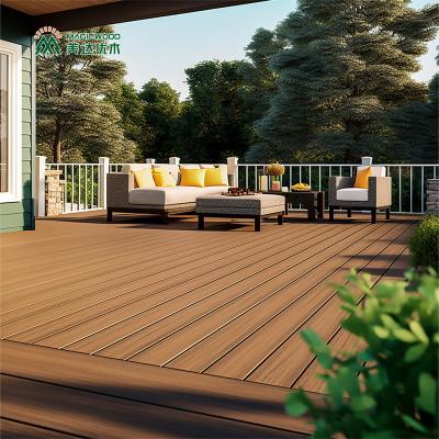 China Free sample hot sale anti slip new technology slat outdoor floor anti slip balcony waterproof solid outdoor wpc deck for sale