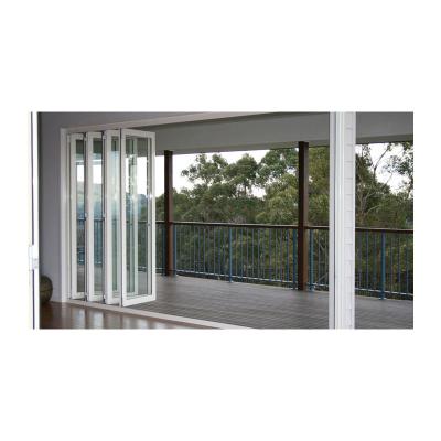 China Heat Insulation KDSbuilding Aluminum Double Glass Folding Door for sale