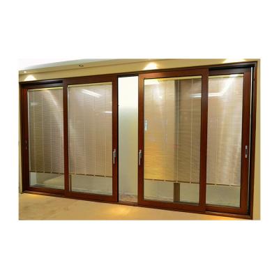 China Newest Design Bridge Chandelier Waterproof Modern Aluminum Broken Aluminum Screen Elevator Sliding Door for sale