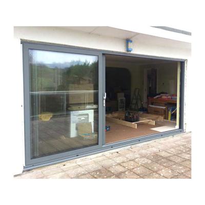 China Waterproof European Style Customized Exterior Soundproof Thermal Break Glass Aluminum Low-E Lift Sliding Exterior Door for sale