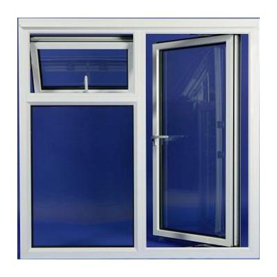 China Cheap Magnetic Screen Upvc Window Double Glazing Swing Windows PVC Casement Window for sale