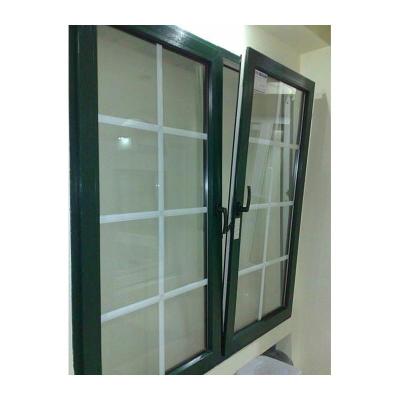 China Cheap magnetic screen upvc window double glazing windows pvc tilt and turn window for sale