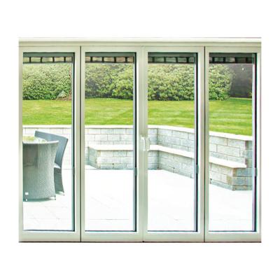 China Heat Insulation PVC White Color Doors Plastic Interior Accordion Folding Sliding Door for sale