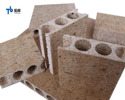 China 33mm modern tubular 38mm hollow core particle board for door core use for sale