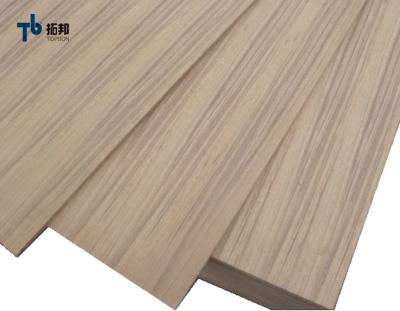 China Modern Natural Veneer Faced Fancy Teak MDF For Furniture for sale