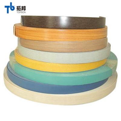 China Decorative PVC Wood Grain PVC Dark Edging Strip With Competitive Price for sale