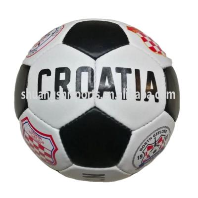 China PU leather size and weight match quality hand stitched official leather football/soccer ball for sale