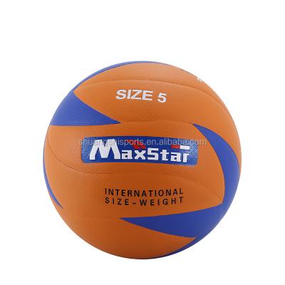 China Hot Selling Official Custom Made PVC Copy Laminated Thermal Metallic PU PVC Volley Ball Volleyball Ball Size 5 for sale