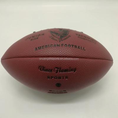 China Custom Cheap American Football Logo Pvc Rubber Real Leather Factory Sale Training Or Promotion Direct Sale for sale