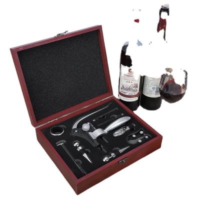 China Viable Wine Opener Gift Set, Wine Tool Accessories in Wooden Box Rabbit Included Corkscrew for sale