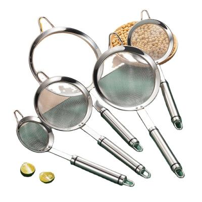 China Multi-Use Sustainable Hot Selling Premium Quality S/S Mesh Strainer Mesh Oil Filter Strainer For Kitchen for sale