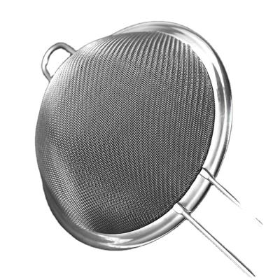 China Fruit Vegetable Basket Sustainable Good Washing Stainless Steel Mesh Strainers for sale