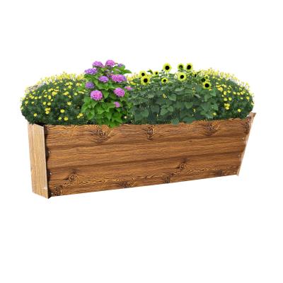 China Foldable and Durable High Iron Planting Box for Home Outdoor Patio Flower Container Garden Bed for Vegetable Grow in Yard for sale