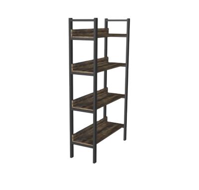 China Modern Simple Narrow Iron Wood Storage Furniture Simple Narrow Storage Furniture for sale