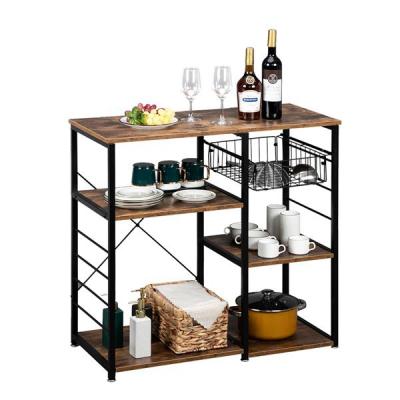 China Pretty Factory Traditional Low Price Appearance Kitchen Shelf Rack Kitchen Shelf Rack for sale