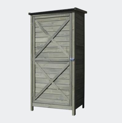 China Large Space Easily Assembled Outdoor Wooden Single Door Storage Cabinet Easy To Assemble And Store for sale