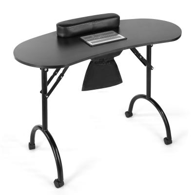 China Modern Portable Technician Nail Salon Table With Large PP Plastic Drawer Wrist Rest Suitable For Nail Salon Home Nail Tattoo for sale